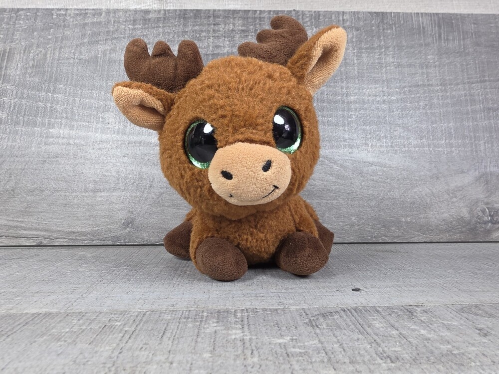 Baby Deer Plush 6” Stuffed Animal Toy Big Eyes Rustic Cabin Decor b27